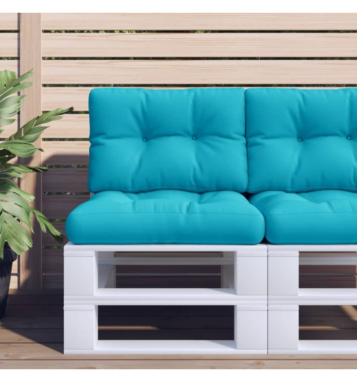 Coussins de palette lot de 2 turquoise tissu | Mobilier & Déco
