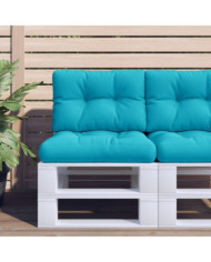 Coussins de palette lot de 2 turquoise tissu | Mobilier & Déco