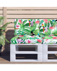 Coussin de palette multicolore 60x40x12 cm tissu | Mobilier & Déco