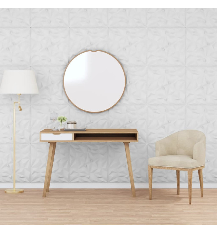 Panneaux muraux 12 pcs blanc 50x50 cm XPS 3 m² améthyste | Mobilier & Déco