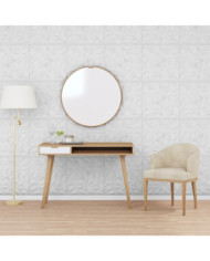 Panneaux muraux 12 pcs blanc 50x50 cm XPS 3 m² améthyste | Mobilier & Déco