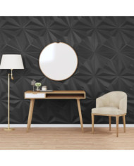 Panneaux muraux 12 pcs noir 50x50 cm XPS 3 m² étoile | Mobilier & Déco