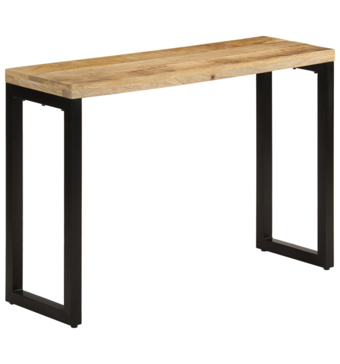 Table console 110x35x76 cm bois de manguier massif brut | Mobilier & Déco
