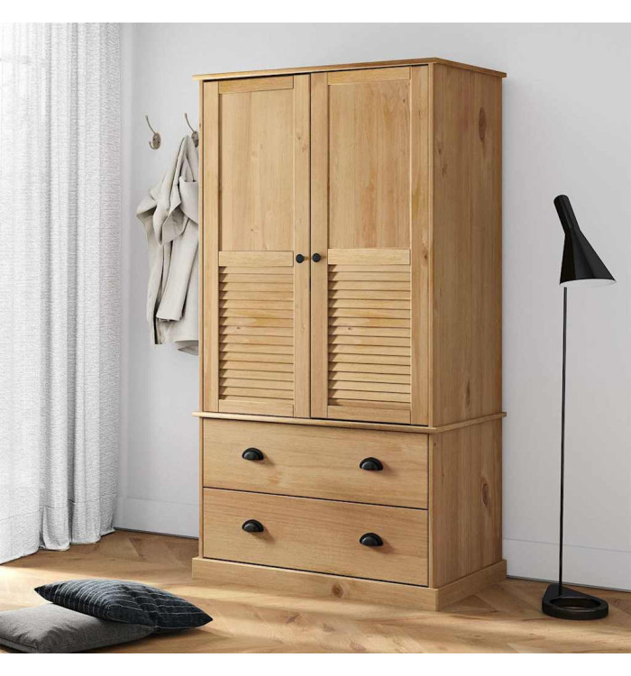 Garde-robe VIGO 90x55x170 cm bois massif de pin | Mobilier & Déco