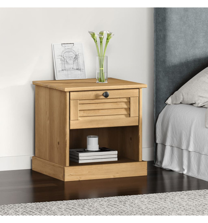 Table de chevet VIGO 42x35x42 cm bois de pin massif | Mobilier & Déco