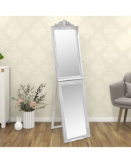 Miroir sur pied Argenté 50x200 cm | Mobilier & Déco