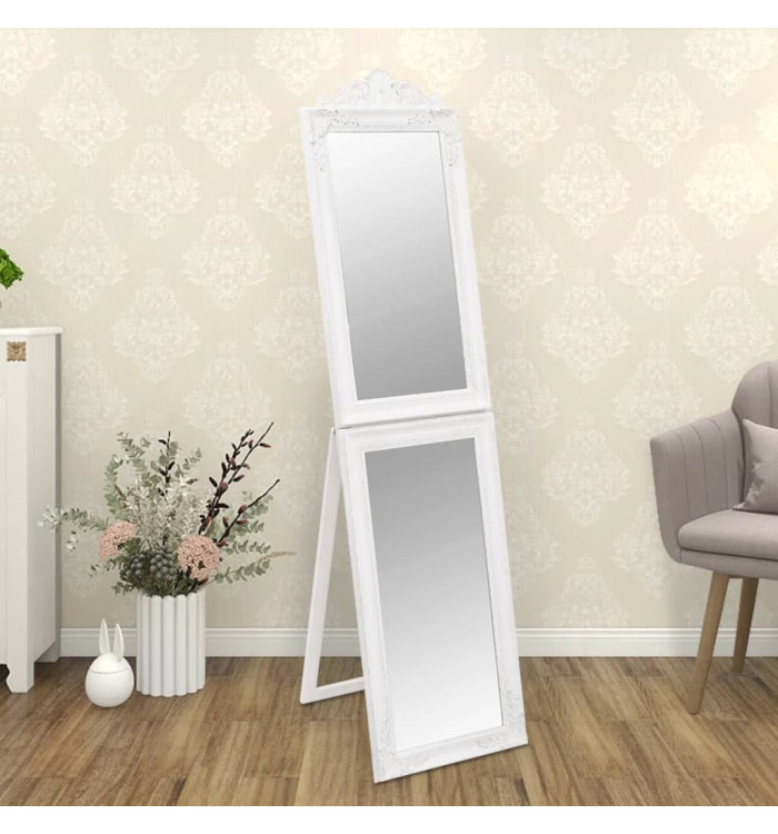 Miroir sur pied Blanc 45x180 cm | Mobilier & Déco