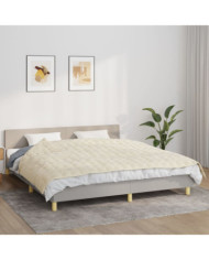 Couverture lestée Crème clair 155x220 cm 7 kg Tissu | Mobilier & Déco