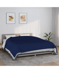 Couverture lestée Bleu 220x260 cm 15 kg Tissu | Mobilier & Déco
