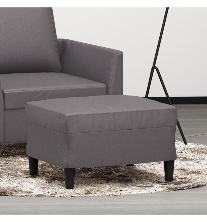 Repose-pied Gris 60x50x41 cm Similicuir | Mobilier & Déco