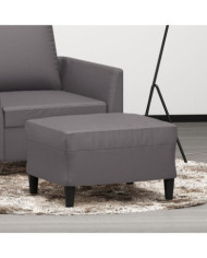 Repose-pied Gris 60x50x41 cm Similicuir | Mobilier & Déco