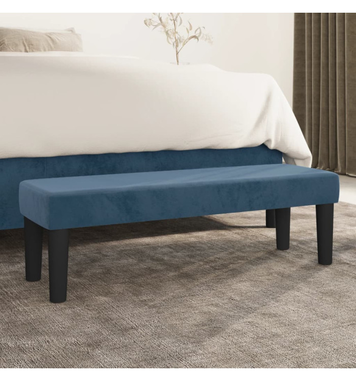 Banc Bleu foncé 100x30x30 cm Velours | Mobilier & Déco