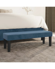 Banc Bleu foncé 100x30x30 cm Velours | Mobilier & Déco