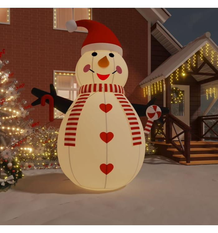 Bonhomme de neige gonflable avec LED 460 cm | Mobilier & Déco