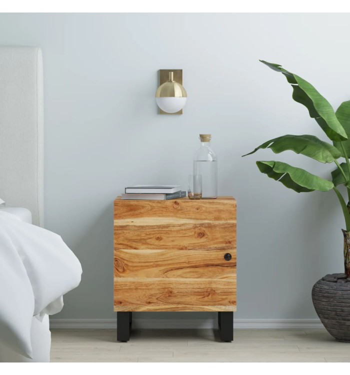 Table de chevet 40x33x46 cm Bois d'acacia massif | Mobilier & Déco