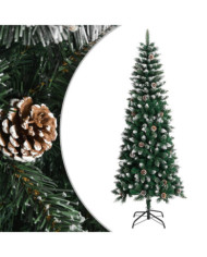 Sapin de Noël artificiel avec support Vert 240 cm PVC | Mobilier & Déco
