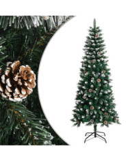 Sapin de Noël artificiel avec support Vert 180 cm PVC | Mobilier & Déco