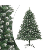 Sapin de Noël artificiel avec support 180 cm PVC | Mobilier & Déco