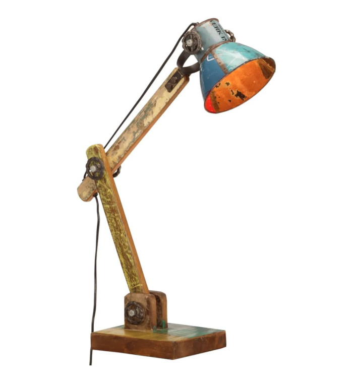 Lampe de bureau industrielle Multicolore Ronde 23x18x95 cm E27 | Mobilier & Déco