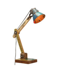 Lampe de bureau industrielle Multicolore Ronde 23x18x95 cm E27 | Mobilier & Déco