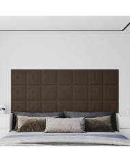 Panneaux muraux 12 pcs Marron 30x30 cm Similicuir 1,08 m² | Mobilier & Déco