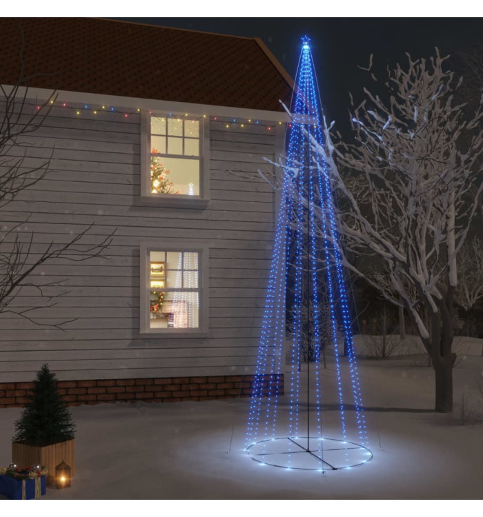 Arbre de Noël cône 1134 LED Bleues 230x800 cm | Mobilier & Déco