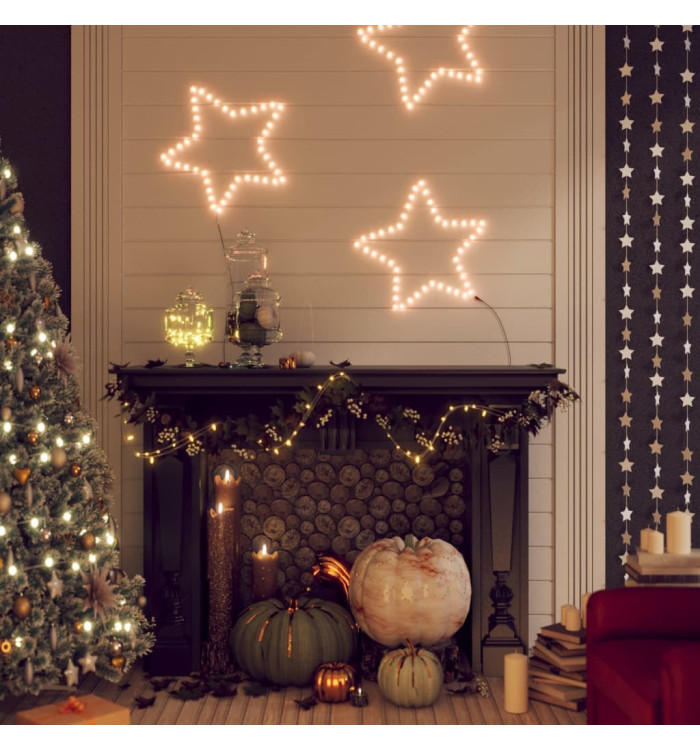 Figure d'étoile de Noël avec 48 LED blanc chaud 56 cm | Mobilier & Déco