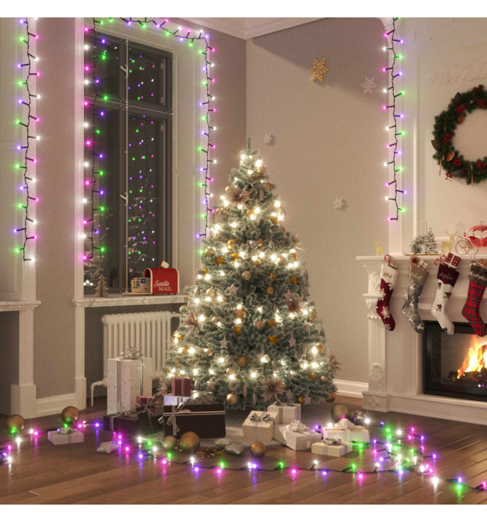 Guirlande LED compacte avec 3000 LED Multicolore pastel 65m PVC | Mobilier & Déco