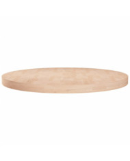 Dessus de table rond Ø80x4 cm Bois de chêne massif non traité | Mobilier & Déco