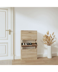 Armoire à chaussures Chêne 59x17x108 cm Bois d'ingénierie | Mobilier & Déco