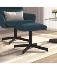 Repose-pied Bleu 60x60x36 cm Velours | Mobilier & Déco
