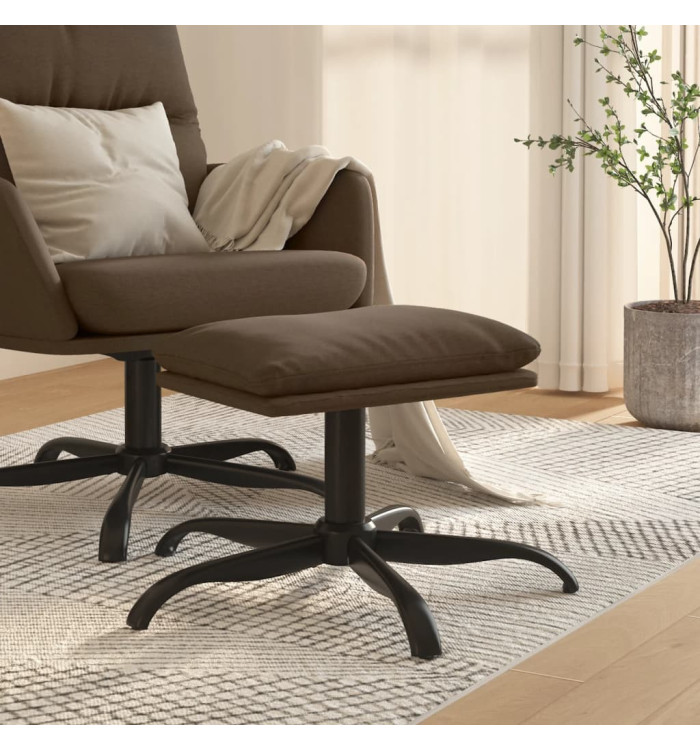 Repose-pied Marron 60x60x36 cm Tissu | Mobilier & Déco