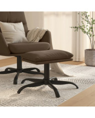Repose-pied Marron 60x60x36 cm Tissu | Mobilier & Déco