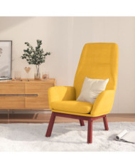 Chaise de relaxation Jaune moutarde Tissu | Mobilier & Déco