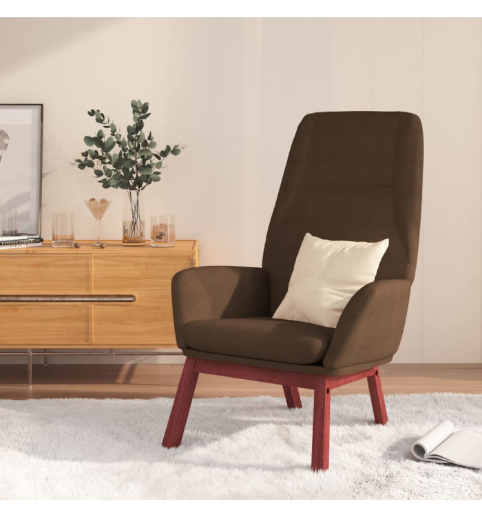 Chaise de relaxation Marron Tissu | Mobilier & Déco