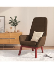 Chaise de relaxation Marron Tissu | Mobilier & Déco