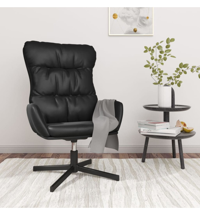 Chaise de relaxation Noir Similicuir | Mobilier & Déco
