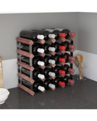 Casier à bouteilles pour 20 bouteilles Marron Bois pin solide | Mobilier & Déco