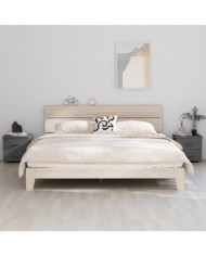 Tables de chevet HAMAR 2pcs Gris foncé 40x35x44,5cm Bois massif | Mobilier & Déco