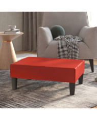 Repose-pied Rouge bordeaux 78x56x32 cm Similicuir | Mobilier & Déco
