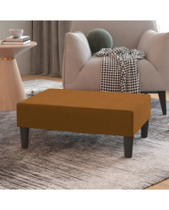 Repose-pied Marron 78x56x32 cm Velours | Mobilier & Déco