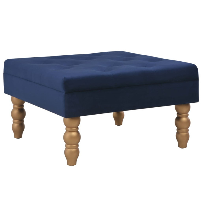 Tabouret Bleu marine 60x60x36 cm Velours | Mobilier & Déco