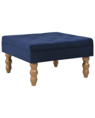 Tabouret Bleu marine 60x60x36 cm Velours | Mobilier & Déco