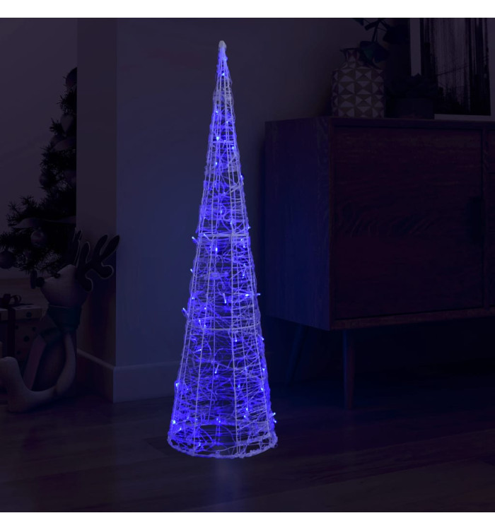 Cône lumineux décoratif pyramide à LED Acrylique Bleu 120 cm | Mobilier & Déco