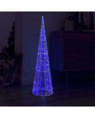Cône lumineux décoratif pyramide à LED Acrylique Bleu 120 cm | Mobilier & Déco