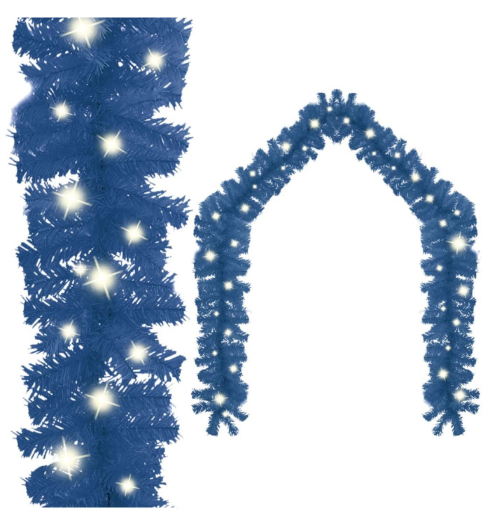 Guirlande de Noël avec lumières LED 20 m Bleu | Mobilier & Déco