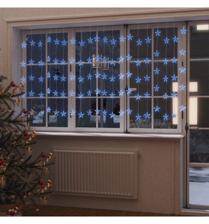 Guirlande lumineuse à étoiles LED 500 LED Bleu 8 fonctions | Mobilier & Déco