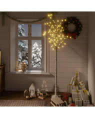 Sapin de Noël 180 LED blanc chaud Saule 1,8 m Int/Ext | Mobilier & Déco