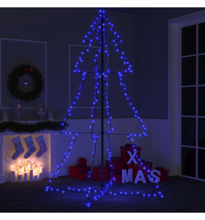 Arbre de Noël cône 240 LED d'intérieur/d'extérieur 118x180 cm | Mobilier & Déco