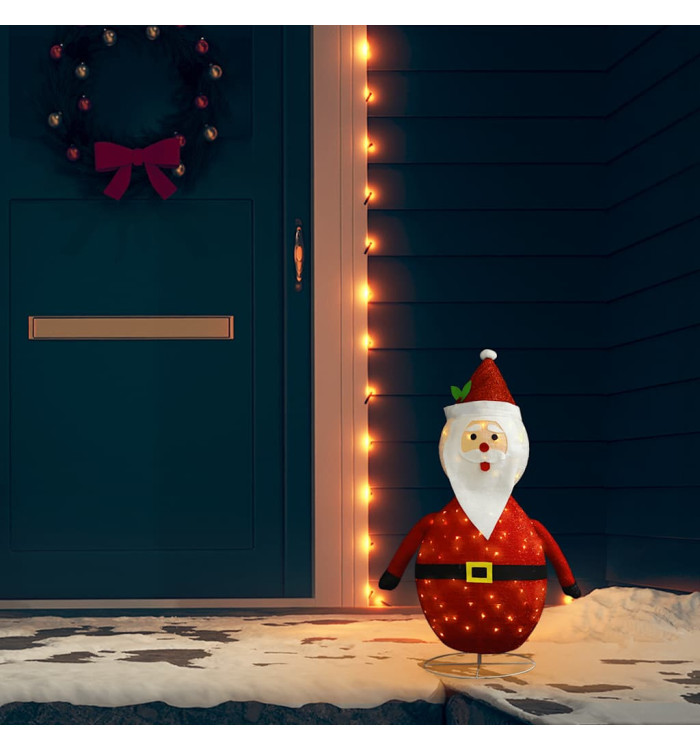 Décoration de Noël Figurine Père Noël LED Tissu de luxe 60 cm | Mobilier & Déco